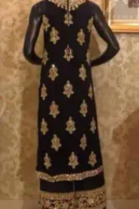 Black Fully Embellished Formal Wear Long Shirt - Flapper