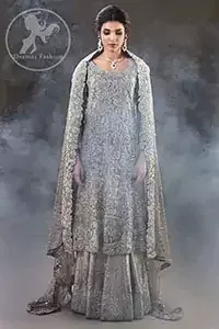 Fawn Bridal Frock - Banarsi Lehenga 2017