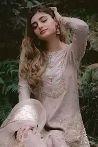 Pink Swan Short Shirt Gharara Dupatta