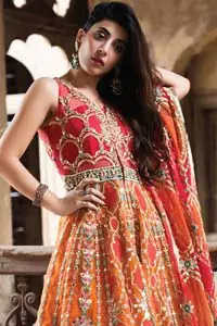 Buy Latest Mehndi Mayon Wear Green Short Shirt - Gharara