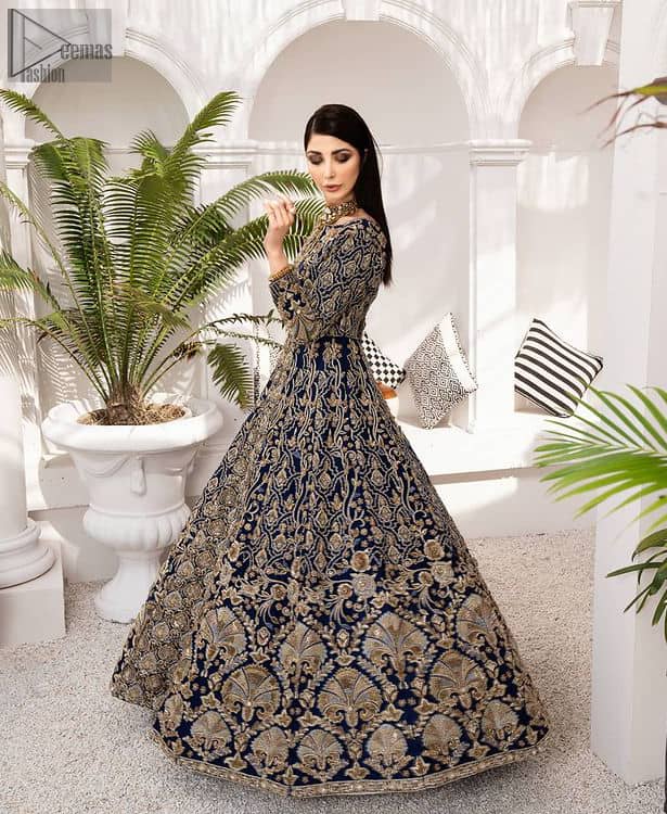 Navy Blue Maxi – Dupatta