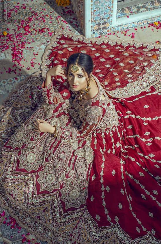 Red Back Train Maxi – Dupatta