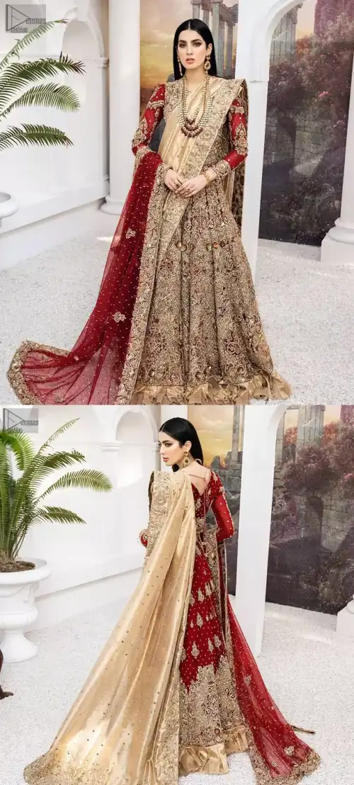 Its ravishing can-can style looks even more meritorious over organza being its finest fabric.