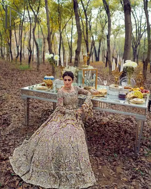 Celebrating the joy of togetherness with the light purple outfit. Grace is symbolized when it gets paired up with a