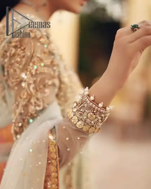 Unveiling your inner happiness is what it's all about your outfit. Just seep royalty in the texture and layers of