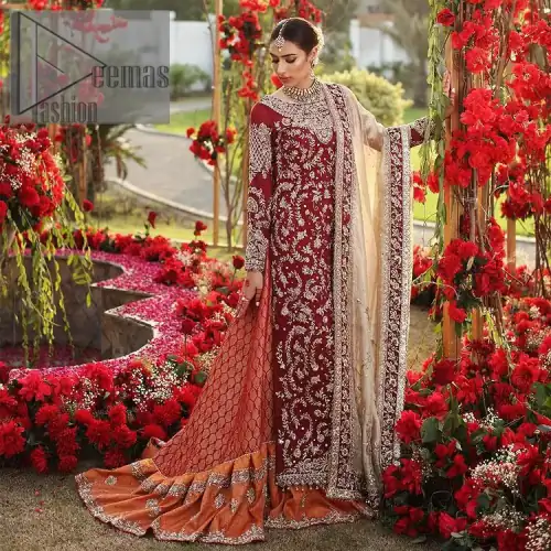 She's headstrong and rebellious, determined to divert the pacts of tradition on her Big day. Presenting a Red long shirt