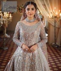 Rose Gold Back Train Maxi – Sharara Dupatta - Image 3