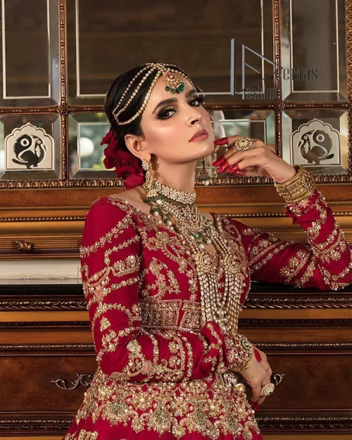 Happiness and confidence are the prettiest things that are associated with your wedding outfit. DeemasFashion presents this Pakistani reception wear