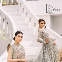 Silver Back Train Flare Maxi – Dupatta - Image 11