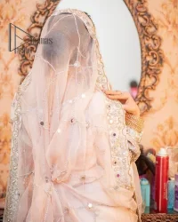 Ivory Flared Heavy Maxi – Dupatta - Image 1