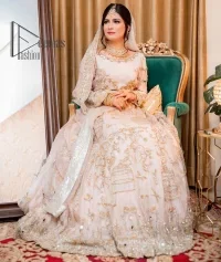 Ivory Flared Heavy Maxi – Dupatta - Image 5