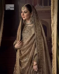 Hazel Blouse – Double Tone Flared Lehenga – Duapatta - Image 4