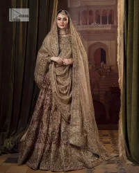 Hazel Blouse – Double Tone Flared Lehenga – Duapatta - Image 1