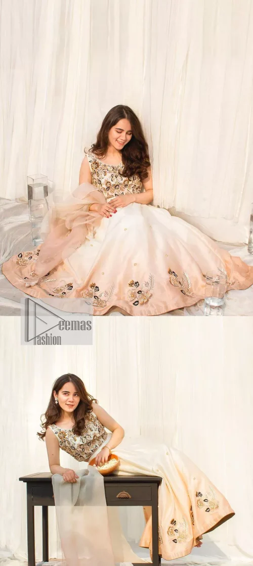 The fusion of this softest canvas decorated with vibrant contrasts is all you need to stun at any party! The