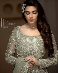 Silver Back Train Flare Maxi – Dupatta - Image 14