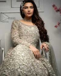 Silver Back Train Flare Maxi – Dupatta - Image 15