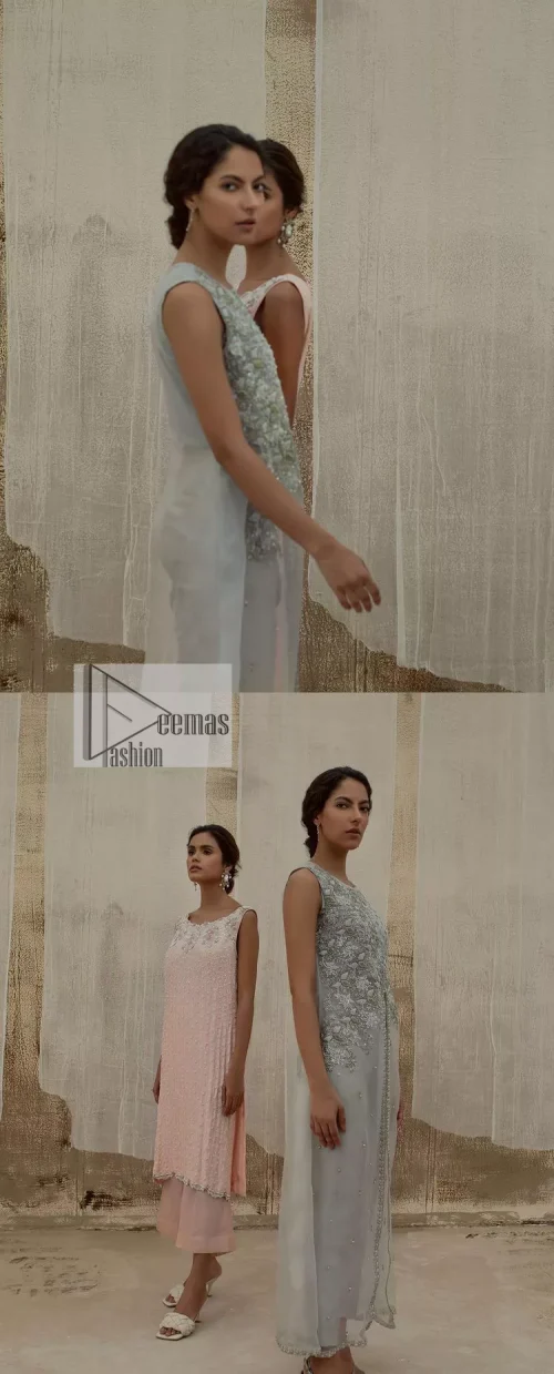 Balancing outfit lovers here’s your style treat! The handsome and charming steel grey attire is an epitome of elegance and