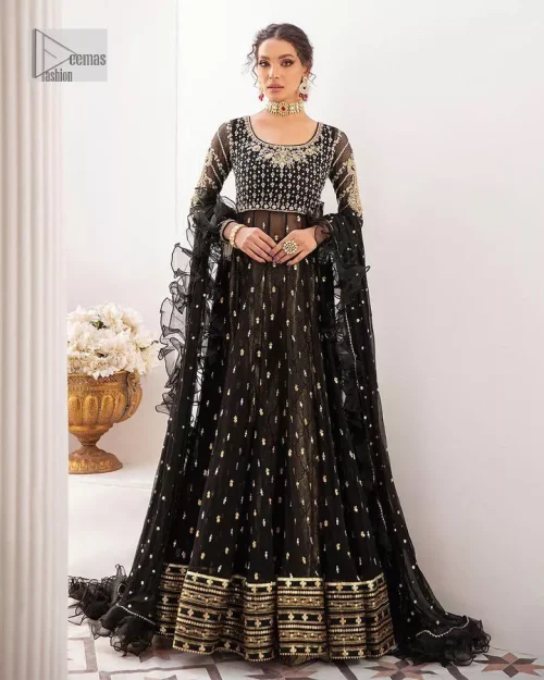Let your outfit speak for the style tale itself! The frock, lehenga and dupatta combination is a breathtaking attire that