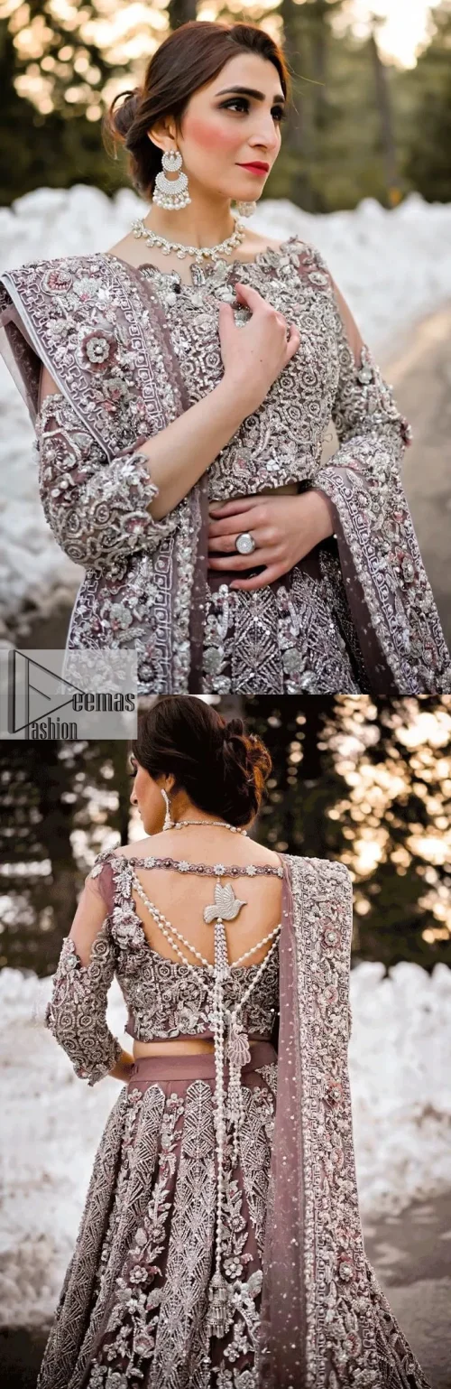 Make a lasting impression with this opulent attire, tailored to perfection for your Walima celebration. Complete this article with a