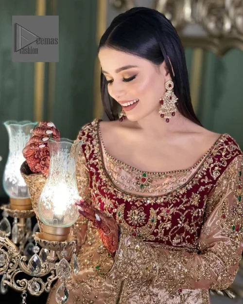 Your words about your special day is expertly written in this beautiful dress. This ivory front open gown is the