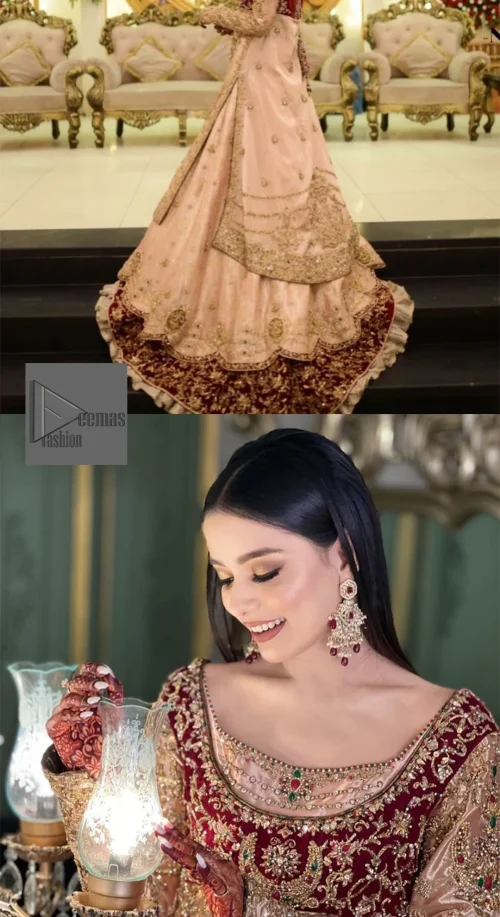 Your words about your special day is expertly written in this beautiful dress. This ivory front open gown is the