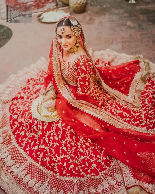 A fusion of modern and classic elements of the beautiful floral jaal lehenga offers a truly distinctive look, making you