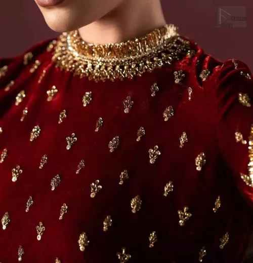 Kiran lace border close-up on antique pure silk dupatta.