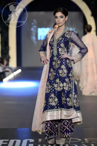 Bridal-Collection-Navy-blue-fully-embellished-A-line-shirt-and-embroidered-trouser