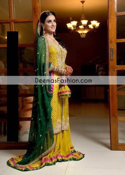 mehndi bridal sharara