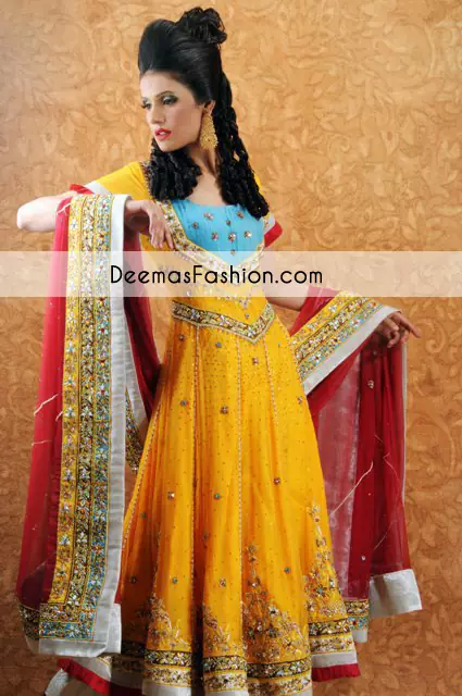 yellow-red-bridal-mehndi-wear-anarkali-frock1